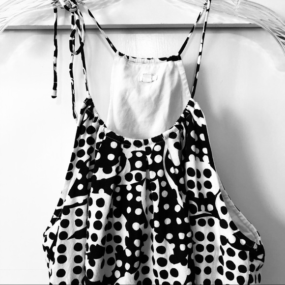 J. Crew black & white polka dot halter top size S - Picture 2 of 5